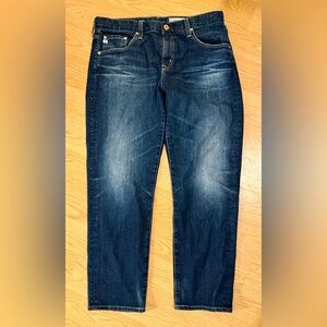 AG Adriano Goldschmied Women's Boyfriend Jeans - Dark Blue Wash